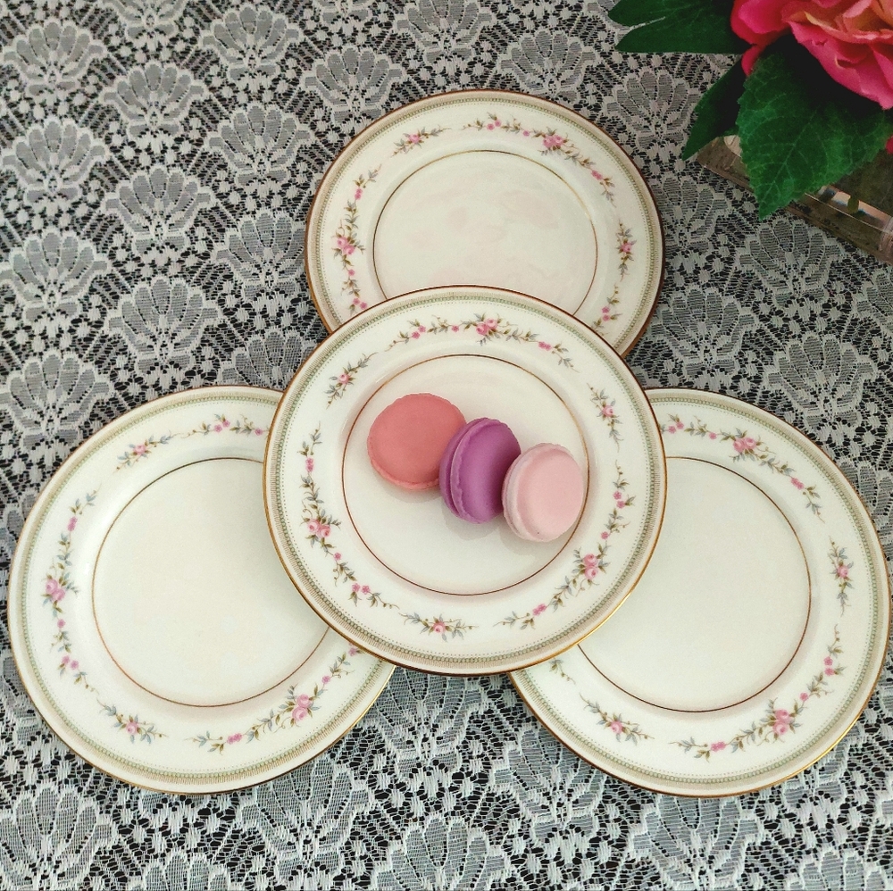 Mikasa Millbrooke Pattern 103 Side Plates Set Bone China Japan
